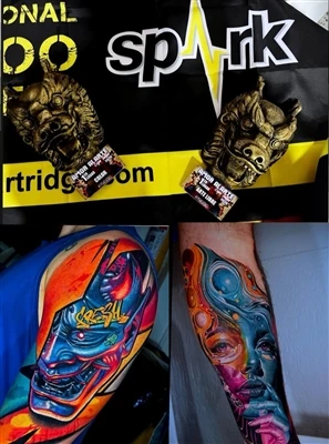 SPARKアーティスト@anfitriontattooが2025年Expo Tattoo Culturasで二冠を達成