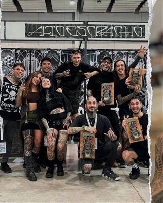アルゼンチンのアーティストNahuel Gomezは、Spark Productsでサンフランシスコのタトゥーコンベンションで表彰台フィニッシュを確保しています