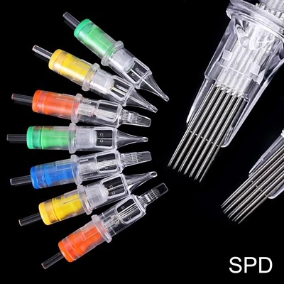 4色の柔軟な安定したSPDタトゥーカートリッジニードルボディアート