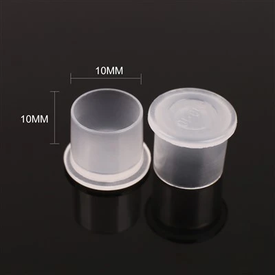厚くなったベースを備えた使い捨てのポータブルプラスチックタトゥーインクカップ - さまざまなモデルで利用可能、美容とパーソナルケアの使用に適しています。