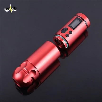 二重使用スパークワイヤレスタトゥーマシンプロフェッショナル