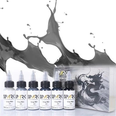 プロのオーガニック30ml/1オンススパークグレータトゥーインクセットアーティスト用液体色素キットカスタムパーマネントメイクインク