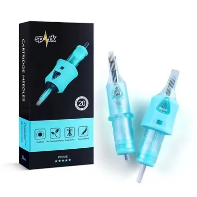 Spark Safe便利な316ステンレススチールサイズM1プレミアム滅菌使い捨てタトゥーカートリッジニードルボディーアートタトゥーイン