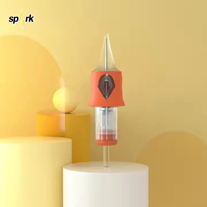 使い捨てのタトゥーカートリッジニードルをスパークします