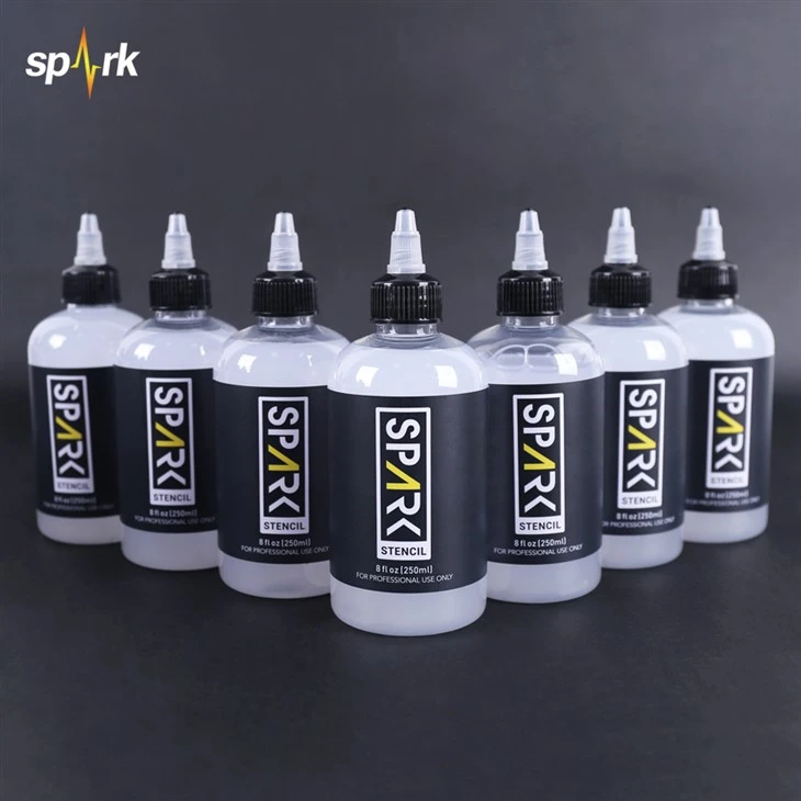 スパークリアルなロングスパークリアルなロング-持続ステンシルスタッフ転送ジェル4 fl oz（120 ml）-クリーンで簡単なアプリケーション-持続ステンシルスタッフ転送ジェル4 fl oz（120 ml）-清潔で簡単なアプリケーション