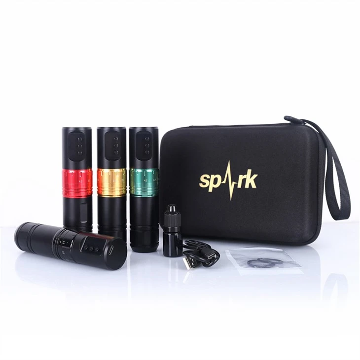 1600mAh スパークタトゥーマシンワイヤレスタトゥーマシンプロフェッショナル