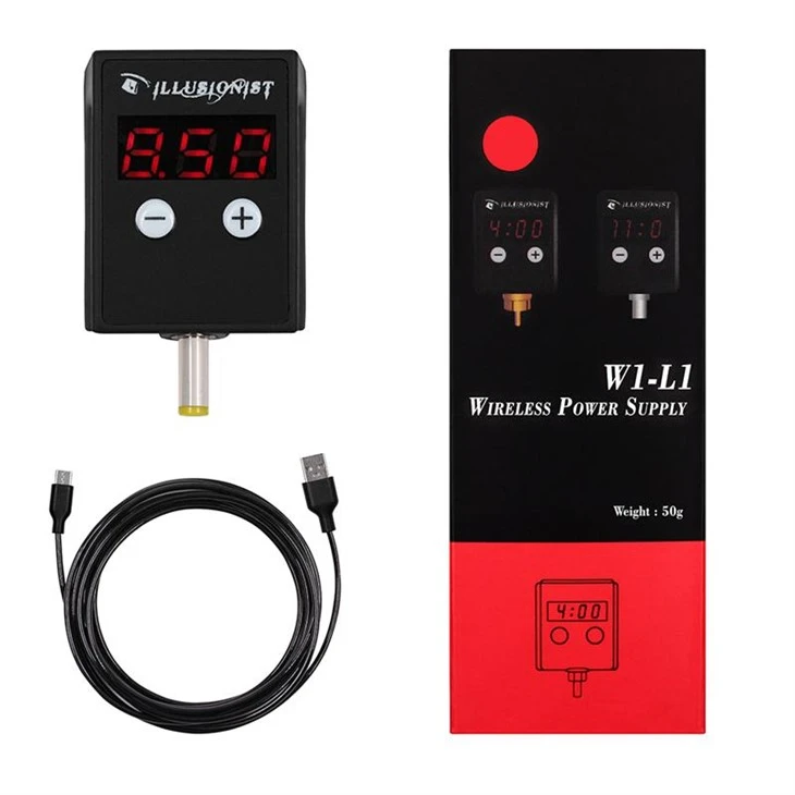 4V-11V ワイヤレス電源 1500mAh タトゥーバッテリー