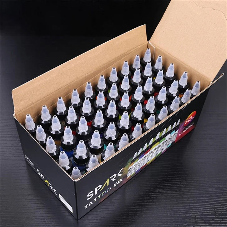 50色セット プレミアムスパークタトゥーインク タトゥーサプライ タトゥーインクセット