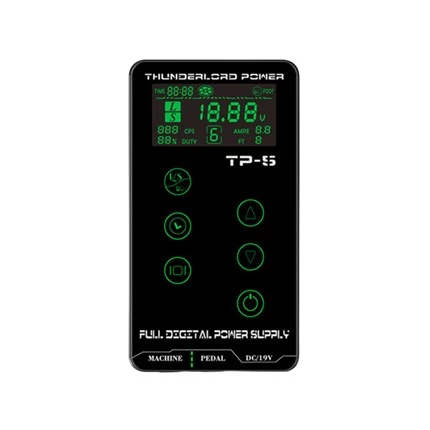 コイルおよびロータリータトゥーマシン用 LCD タトゥー用品 ミニ電源タトゥー