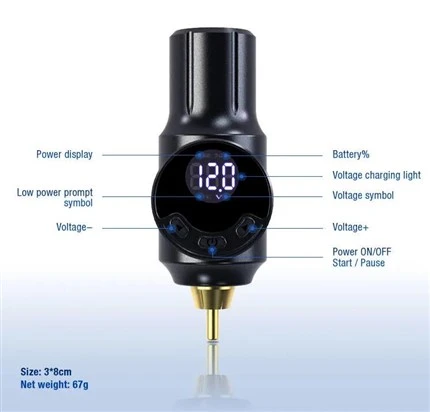 RCA MINI タトゥーバッテリー ワイヤレスタトゥー電源